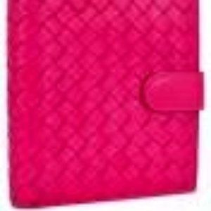 Bottega Veneta Intrecciato Leather Square Wallet Pink